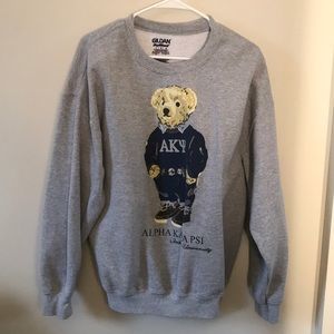 akpsi sweatshirt with bear